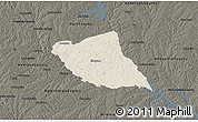Shaded Relief 3D Map of Elbert County, darken