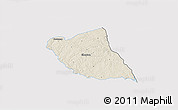 Shaded Relief 3D Map of Elbert County, single color outside