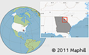 Savanna Style Location Map of Elbert County, highlighted country, highlighted parent region
