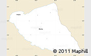 Classic Style Simple Map of Elbert County, single color outside