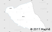 Silver Style Simple Map of Elbert County, single color outside