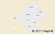 Classic Style 3D Map of Emanuel County, single color outside