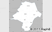 Gray Simple Map of Emanuel County, single color outside