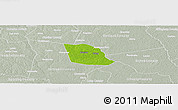 Physical Panoramic Map of Evans County, lighten, semi-desaturated