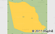 Savanna Style Simple Map of Evans County, single color outside