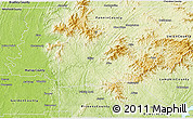 Physical 3D Map of Gilmer County