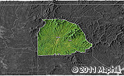 Satellite 3D Map of Gilmer County, darken, desaturated