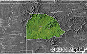 Satellite 3D Map of Gilmer County, desaturated