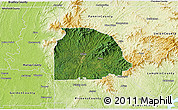 Satellite 3D Map of Gilmer County, physical outside