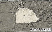Shaded Relief 3D Map of Gilmer County, darken