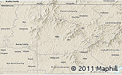 Shaded Relief 3D Map of Gilmer County
