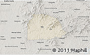 Shaded Relief 3D Map of Gilmer County, semi-desaturated