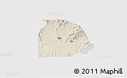 Shaded Relief 3D Map of Gilmer County, single color outside