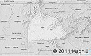 Silver Style 3D Map of Gilmer County