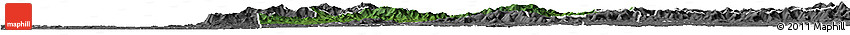 Satellite Horizon Map of Gilmer County, desaturated