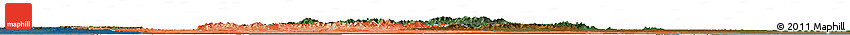 Political Shades Horizon Map of Georgia, darken