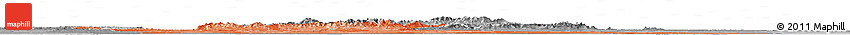 Political Shades Horizon Map of Georgia, desaturated