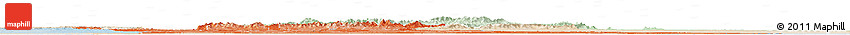 Political Shades Horizon Map of Georgia, lighten