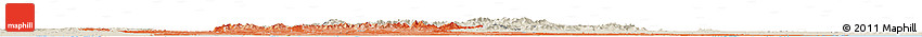 Political Shades Horizon Map of Georgia, shaded relief outside