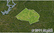 Satellite 3D Map of Jackson County, darken