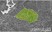 Satellite 3D Map of Jackson County, desaturated