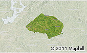 Satellite 3D Map of Jackson County, lighten
