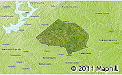 Satellite 3D Map of Jackson County, physical outside