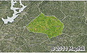 Satellite 3D Map of Jackson County, semi-desaturated