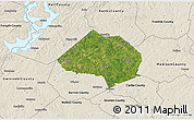 Satellite 3D Map of Jackson County, shaded relief outside