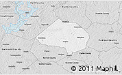 Silver Style 3D Map of Jackson County