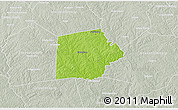 Physical 3D Map of Putnam County, lighten, semi-desaturated
