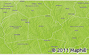 Physical 3D Map of Putnam County