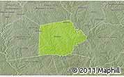 Physical 3D Map of Putnam County, semi-desaturated