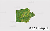 Satellite 3D Map of Putnam County, cropped outside