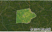 Satellite 3D Map of Putnam County, darken