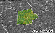 Satellite 3D Map of Putnam County, desaturated