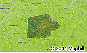 Satellite 3D Map of Putnam County, physical outside
