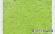 Physical Map of Putnam County