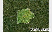 Satellite Map of Putnam County, darken