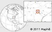 Blank Location Map of Rabun County