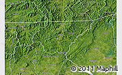 Satellite Map of Rabun County