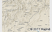 Shaded Relief Map of Rabun County