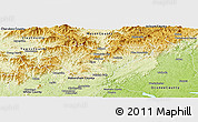 Physical Panoramic Map of Rabun County