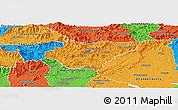Political Panoramic Map of Rabun County