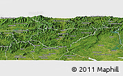 Satellite Panoramic Map of Rabun County
