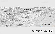 Silver Style Panoramic Map of Rabun County