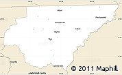 Classic Style Simple Map of Rabun County