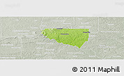 Physical Panoramic Map of Upson County, lighten, semi-desaturated