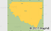 Savanna Style Simple Map of Upson County, single color outside