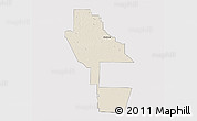 Shaded Relief 3D Map of Ware County, cropped outside